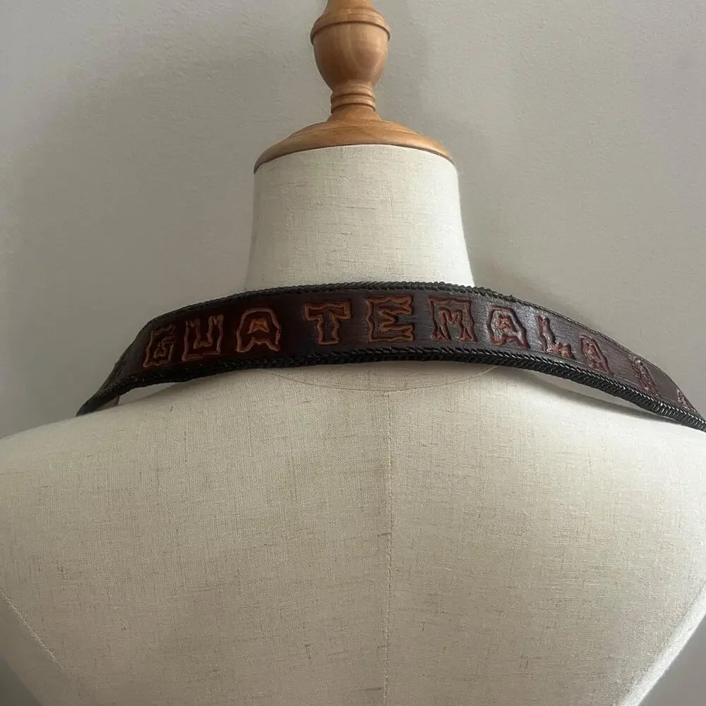 Guatemala leather belt size 38